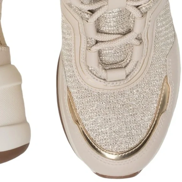 Michael Kors Olympia Leather Sneakers Size 10 - Picture 8 of 9